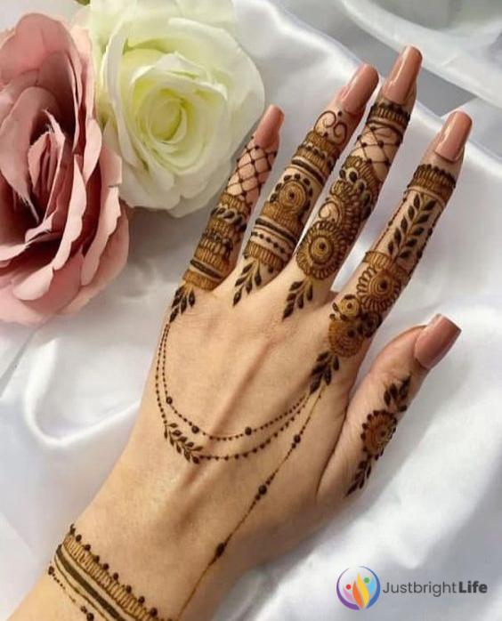 Arabic Easy Back hand Mehendi Design