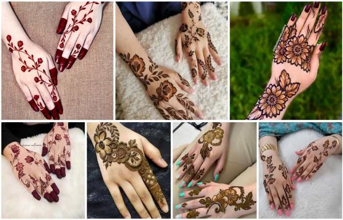 Easy Modern Back Hand Mehndi Design
