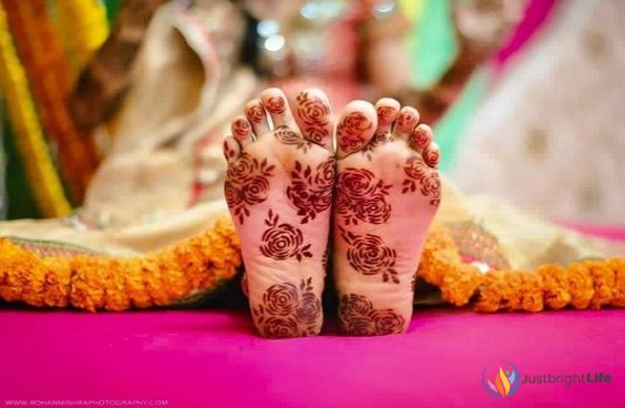 Leg Mehndi Design (1)
