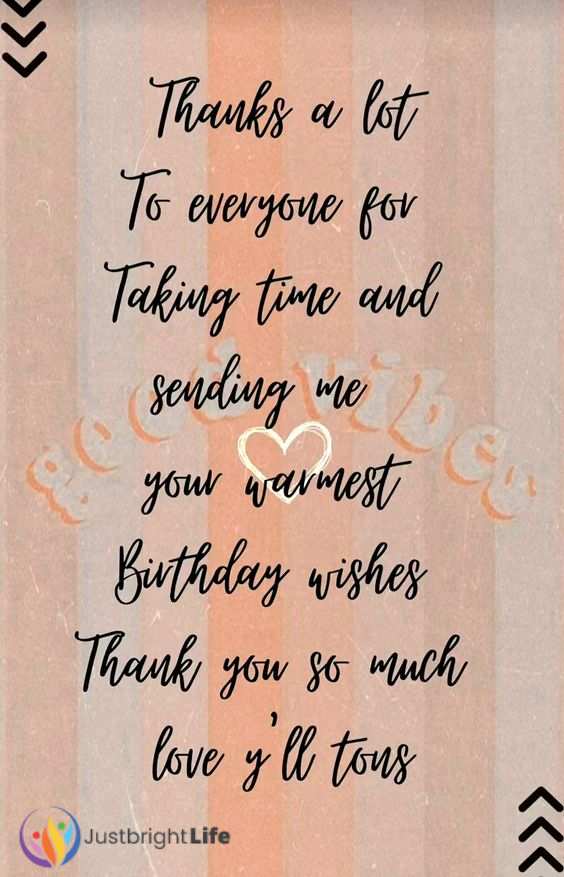 Thank You Status For Birthday Wishes