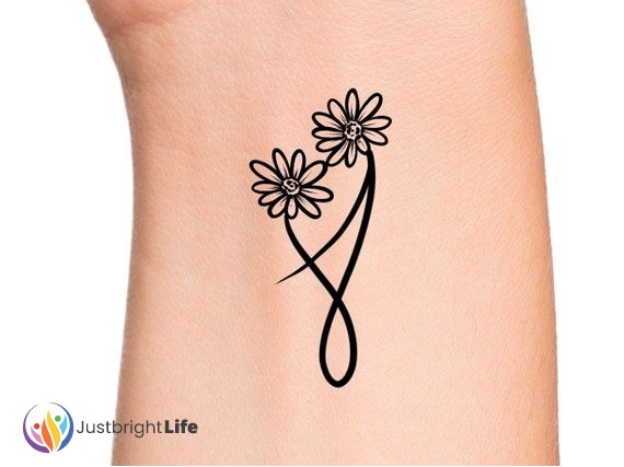 Tiny Wrist Floral Tattoos