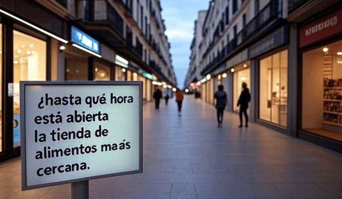 hasta que hora esta abierta la tienda de alimentos mas