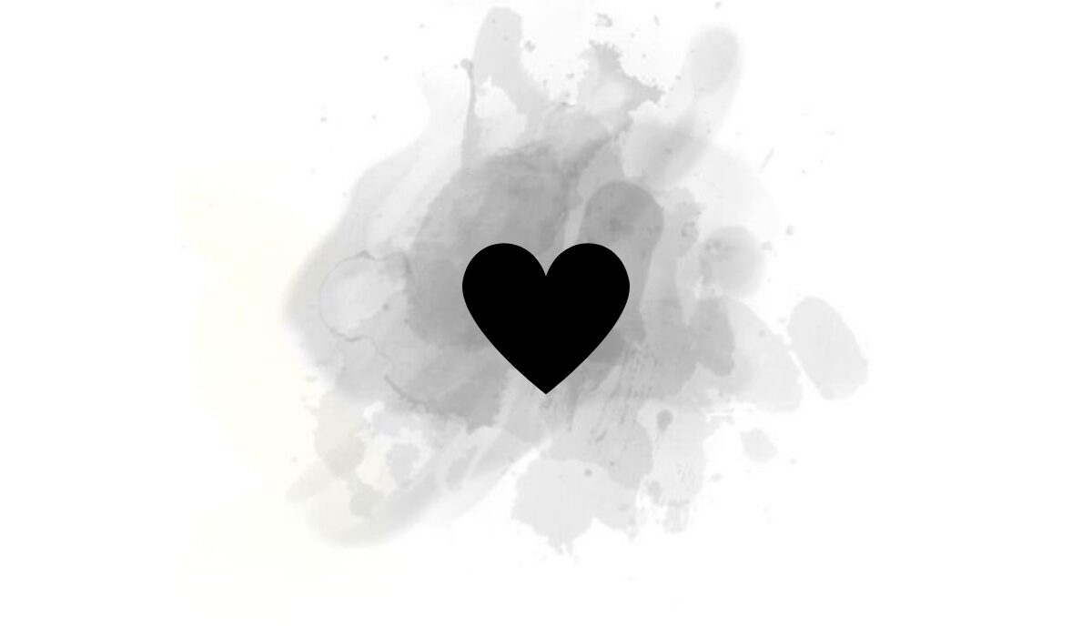 heart instagram highlight cover black
