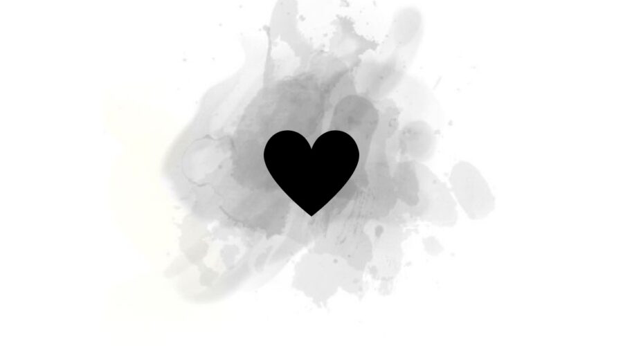 heart instagram highlight cover black