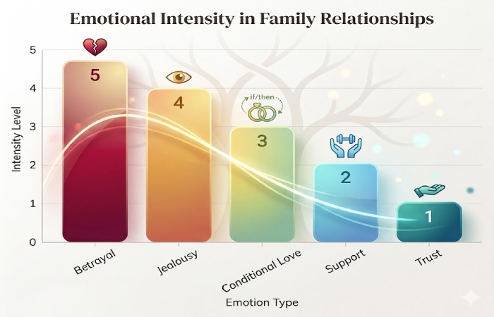 Emotional intensity family relation