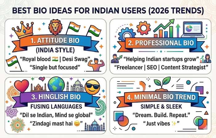 best bio ideas for indian users - 2026 trends